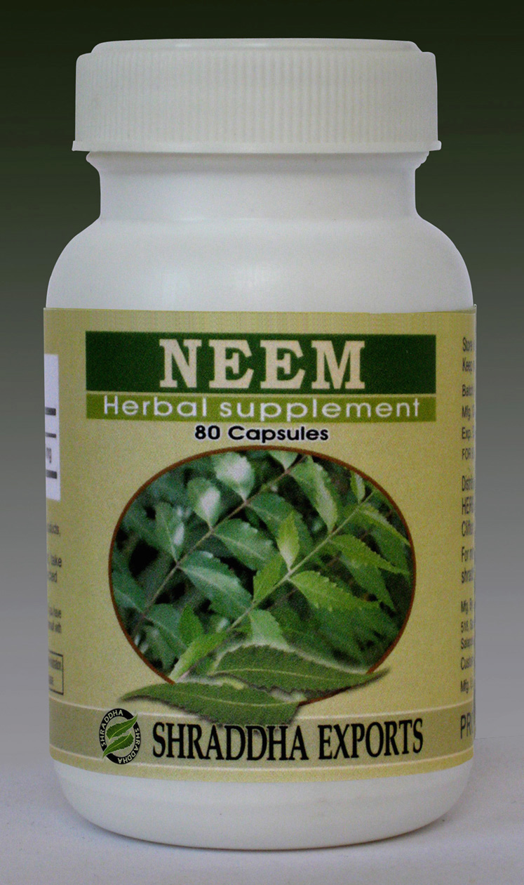Manufacturers Exporters and Wholesale Suppliers of Neem capsula Ahmedabad Gujarat